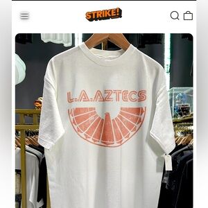 LA Aztecs White T-Shirt - Strike Anywhere Vintage
